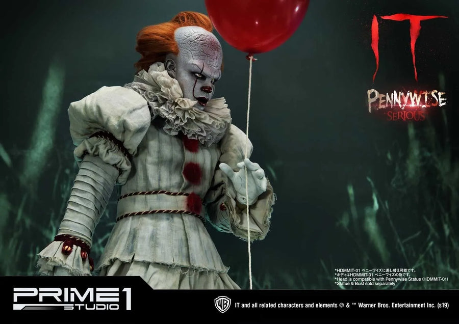 Pennywise (Serious Edition) IT (Film) – Prime1Studio – ActionFigure Brasil