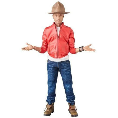 Pharrell Williams - Real Action Heroes No.755 - 1/6 - Get Lucky (Medicom Toy)ㅤ – Medicom Toy – ActionFigureBrasil — ângulo diferente