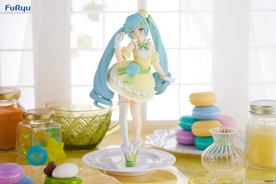 Piapro Characters - Hatsune Miku - Exc∞d Creative - Sweet Sweets - Citron Macaron ver. (FuRyu)ㅤ – FuRyu – ActionFigure Brasil