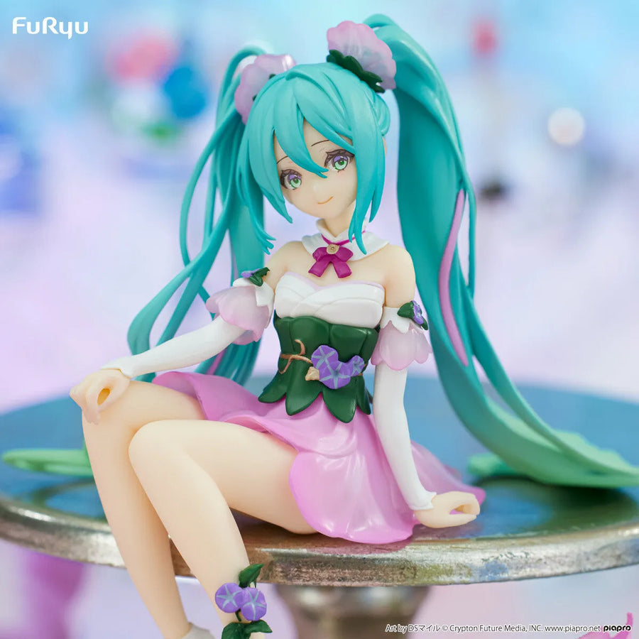 Piapro Characters - Hatsune Miku - Flower Fairy - Noodle Stopper Figure - Asagao, Pink ver. (FuRyu)ㅤ – FuRyu – ActionFigure Brasil