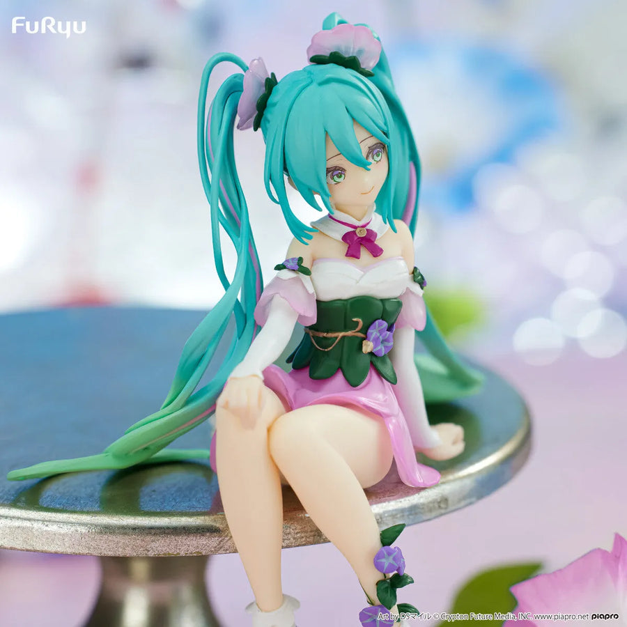Piapro Characters - Hatsune Miku - Flower Fairy - Noodle Stopper Figure - Asagao, Pink ver. (FuRyu)ㅤ – FuRyu – ActionFigure Brasil