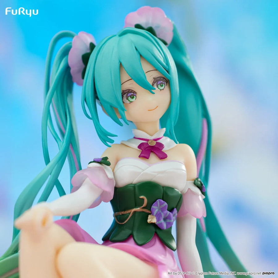 Piapro Characters - Hatsune Miku - Flower Fairy - Noodle Stopper Figure - Asagao, Pink ver. (FuRyu)ㅤ – FuRyu – ActionFigure Brasil