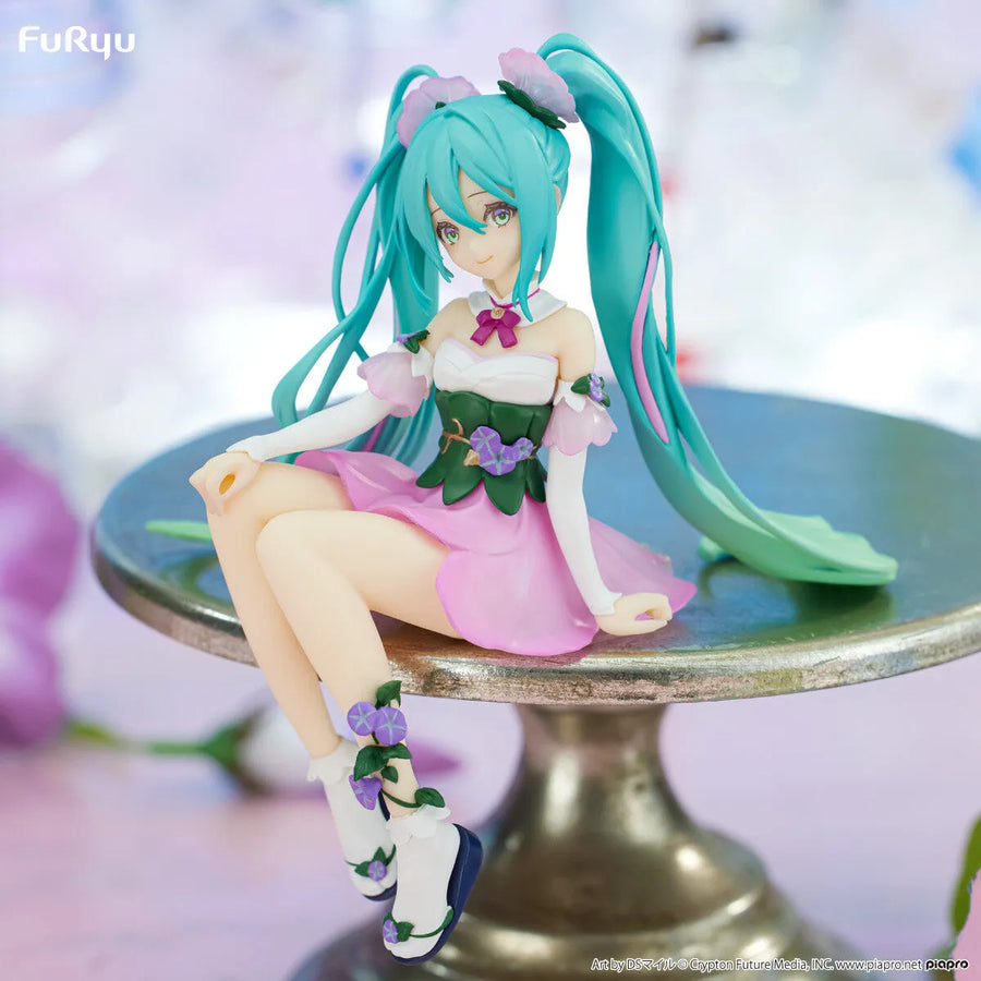 Piapro Characters - Hatsune Miku - Flower Fairy - Noodle Stopper Figure - Asagao, Pink ver. (FuRyu)ㅤ – FuRyu – ActionFigure Brasil