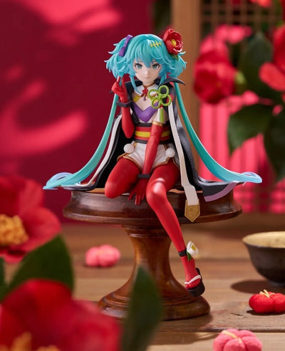 Piapro Characters - Hatsune Miku - Flower Fairy - Noodle Stopper Figure - Camellia (FuRyu)ㅤ – FuRyu – ActionFigure Brasil