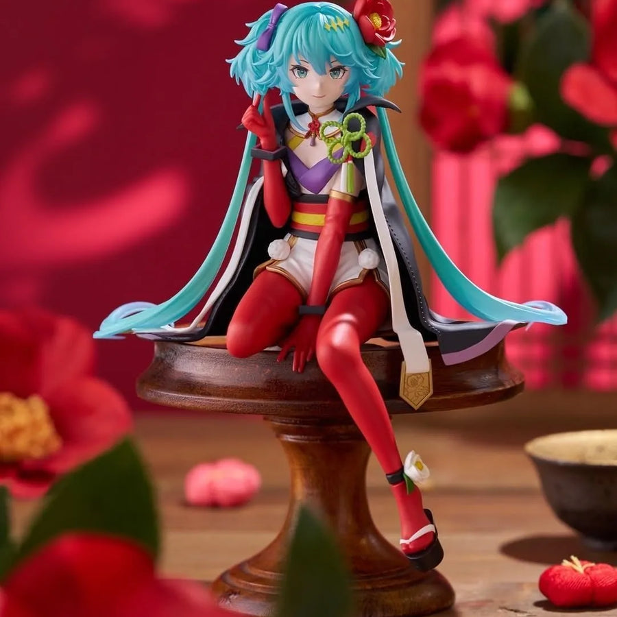 Piapro Characters - Hatsune Miku - Flower Fairy - Noodle Stopper Figure - Camellia (FuRyu)ㅤ – FuRyu – ActionFigure Brasil