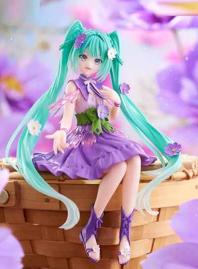 Piapro Characters - Hatsune Miku - Flower Fairy - Noodle Stopper Figure - Purple Cosmos (FuRyu)ㅤ – FuRyu – ActionFigure Brasil