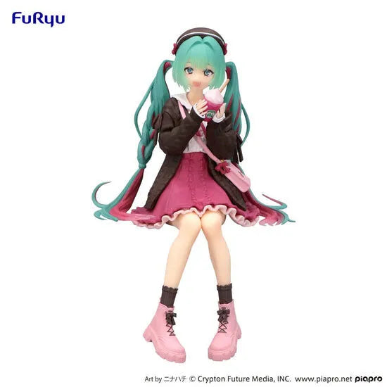 Piapro Characters - Hatsune Miku - Noodle Stopper Figure - Autumn Date, Pink ver. (FuRyu)ㅤ – FuRyu – ActionFigure Brasil