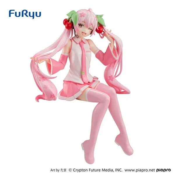 Piapro Characters - Hatsune Miku - Noodle Stopper Figure - Sakura Miku Wink ver. (FuRyu)ㅤ – FuRyu – ActionFigure Brasil