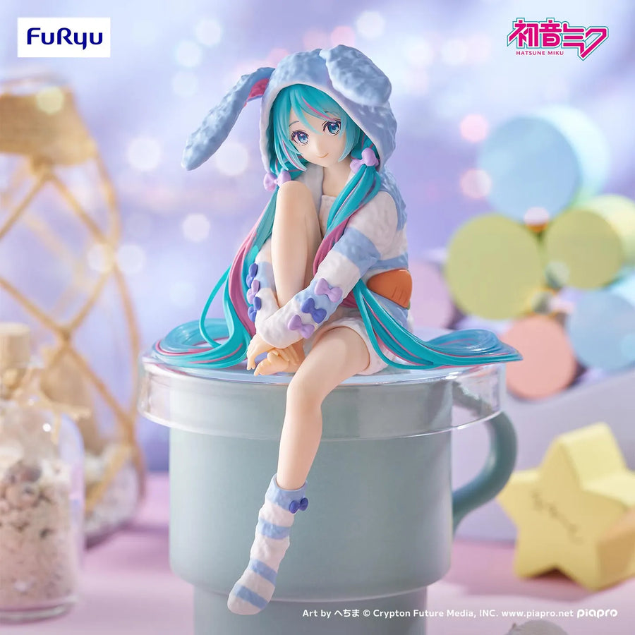 Piapro Characters - Hatsune Miku - Noodle Stopper Figure - Usamimi Pajama, Blue Ver. (FuRyu)ㅤ – FuRyu – ActionFigure Brasil