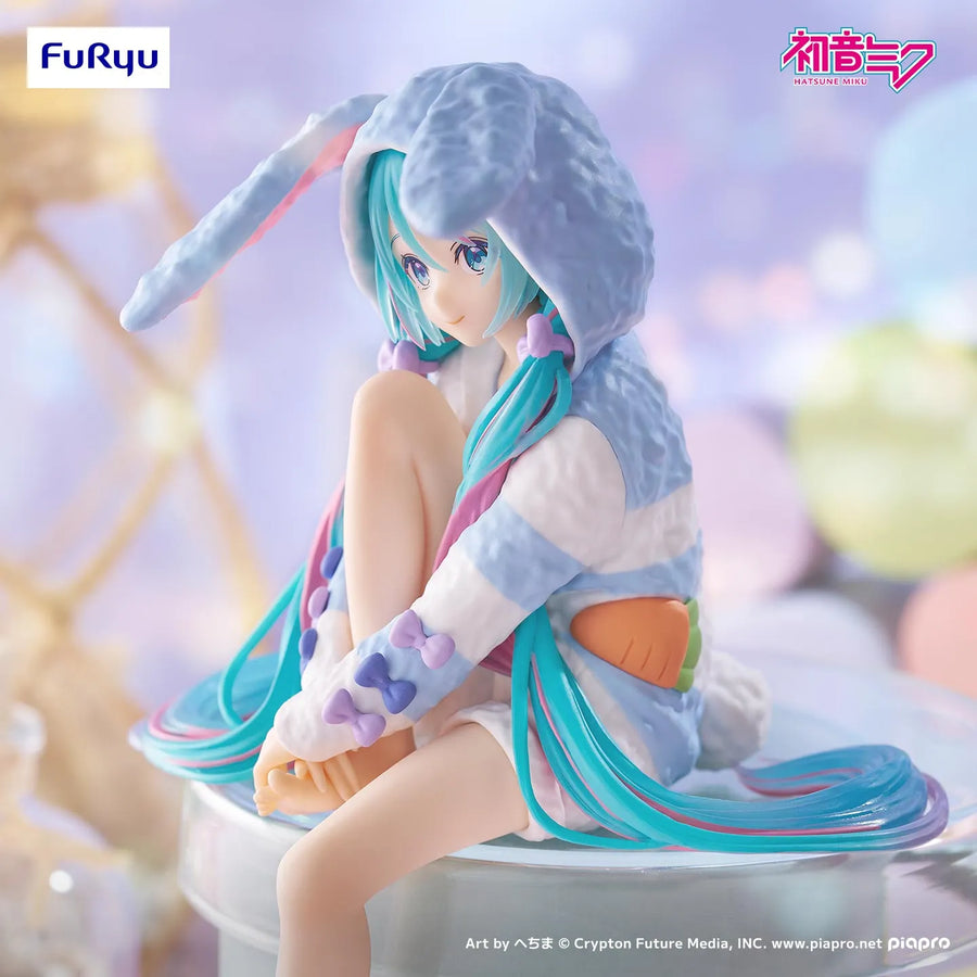 Piapro Characters - Hatsune Miku - Noodle Stopper Figure - Usamimi Pajama, Blue Ver. (FuRyu)ㅤ – FuRyu – ActionFigure Brasil