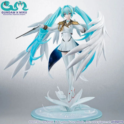 Piapro Characters - Shin Kidou Senki Gundam Wing Endless Waltz - Hatsune Miku - Gundam x Miku Anniversary Special Project - Lucrea - 1/7 - Wing Gundam Zero EW (MegaHouse) [Shop Exclusive]ㅤ – MegaHouse – ActionFigure Brasil — ângulo diferente