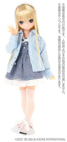 Picco Neemo Wear 1/12 Angelic Sigh Casual Dress Shirt Saxe Blue (DOLL ACCESSORY)ㅤ – Azone International – ActionFigureBrasil
