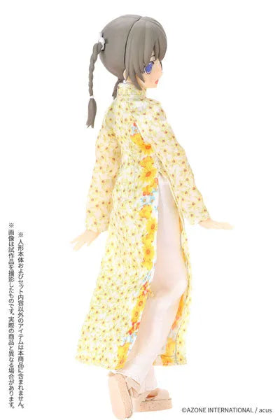 Picco Neemo Wear 1/12 Ao Dai Set (Himawari) Sunflower (DOLL ACCESSORY)ㅤ – Azone – ActionFigure Brasil