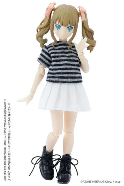 Picco Neemo Wear 1/12 Basic T-shirt II Gray x Black (DOLL ACCESSORY)ㅤ – Azone – ActionFigure Brasil