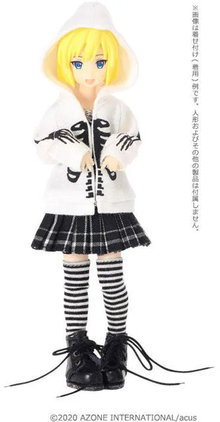Picco Neemo Wear 1/12 Bone Skeleton Hoodie White (DOLL ACCESSORY)ㅤ – Azone International – ActionFigureBrasil