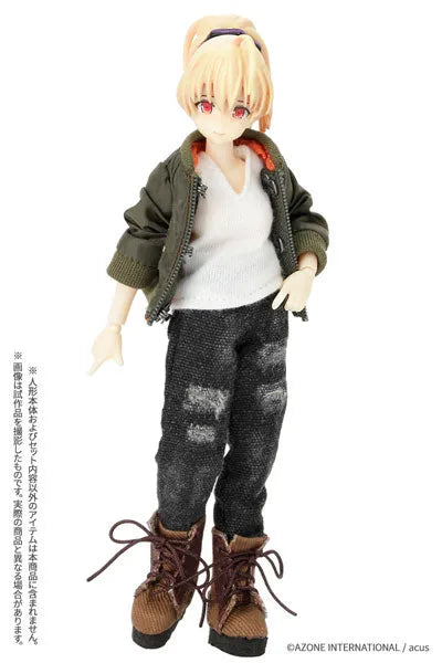 Picco Neemo Wear 1/12 Boy Damage Skinny Denim Pants II Black (DOLL ACCESSORY)ㅤ – Azone – ActionFigure Brasil