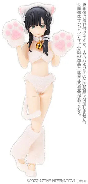 Picco Neemo Wear 1/12 Cat Girl set White (DOLL ACCESSORY)ㅤ – Azone International – ActionFigureBrasil
