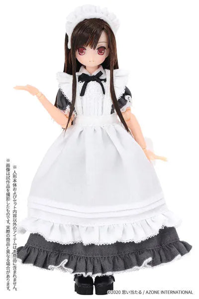 Picco Neemo Wear 1/12 Classical Long Maid Outfit (Short Sleeve) Set Gray (DOLL ACCESSORY)ㅤ – Azone International – ActionFigureBrasil — ângulo diferente