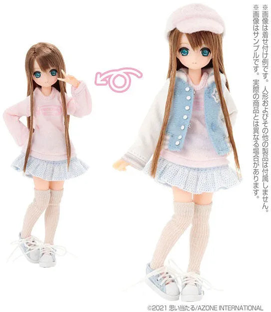 Picco Neemo Wear 1/12 Fanny Fanny Pastel Sneakers Saxe Blue x Pastel Pink (DOLL ACCESSORY)ㅤ – Azone – ActionFigure Brasil