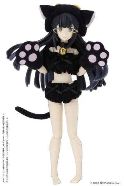 Picco Neemo Wear 1/12 FuwaKushu Nyanko Set Black (DOLL ACCESSORY)ㅤ – Azone International – ActionFigureBrasil — ângulo diferente
