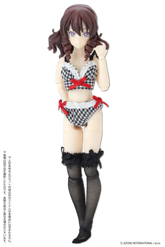 Picco Neemo Wear 1/12 Gingham Check Bra & Shorts Set Black (DOLL ACCESSORY)ㅤ – Azone – ActionFigure Brasil