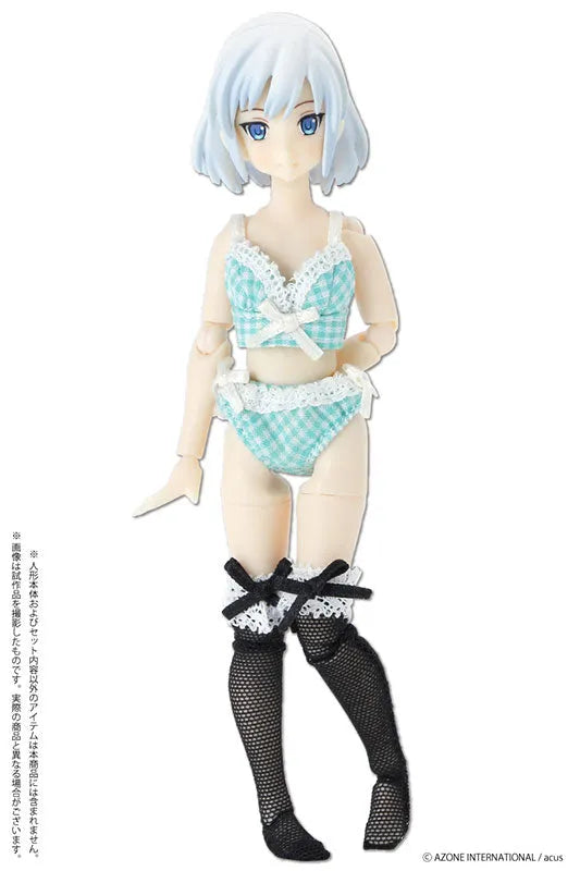 Picco Neemo Wear 1/12 Gingham Check Bra & Shorts Set Mint (DOLL ACCESSORY)ㅤ – Azone – ActionFigure Brasil