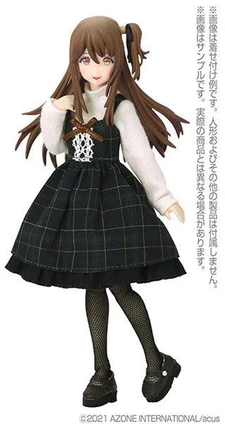 Picco Neemo Wear 1/12 Girly Jumper Skirt set Green Checker (DOLL ACCESSORY)ㅤ – Azone – ActionFigure Brasil