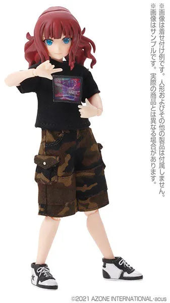 Picco Neemo Wear 1/12 Graphic T-shirt Black x Purple (DOLL ACCESSORY)ㅤ – Azone – ActionFigure Brasil