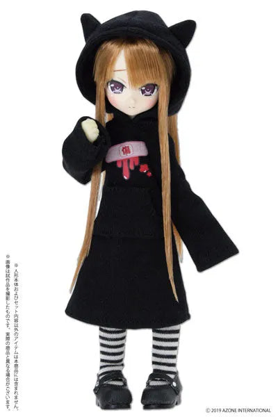 Picco Neemo Wear 1/12 Itami Kawa*Cat-eared One-piece Dress Black (DOLL ACCESSORY)ㅤ – Azone – ActionFigure Brasil