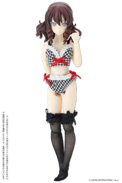 Picco Neemo Wear 1/12 Lace Knee High Stockings Black x Black Lace (DOLL ACCESSORY)ㅤ – Azone International – ActionFigureBrasil