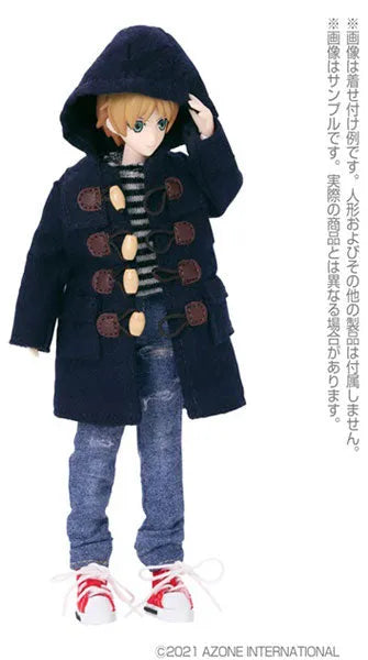 Picco Neemo Wear 1/12 Long Double Coat Navy (DOLL ACCESSORY)ㅤ – Azone – ActionFigure Brasil
