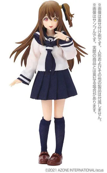 Picco Neemo Wear 1/12 Long Sleeve Sailor Uniform II White x Navy (DOLL ACCESSORY)ㅤ – Azone – ActionFigure Brasil