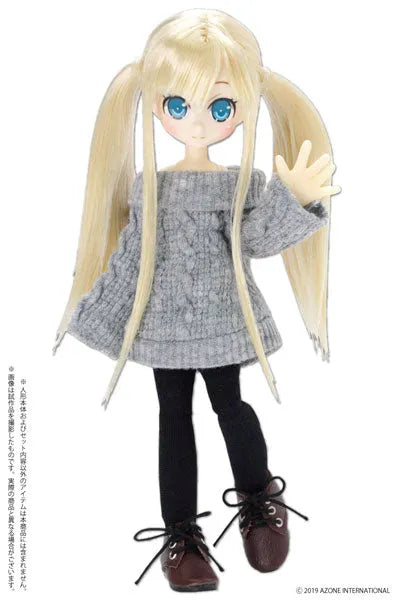Picco Neemo Wear 1/12 Off-shoulder Knit One-piece Dress Gray (DOLL ACCESSORY)ㅤ – Azone – ActionFigure Brasil