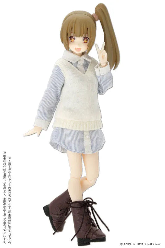 Picco Neemo Wear 1/12 One-piece Shirt Dress Set Light Blue x Off White (DOLL ACCESSORY)ㅤ – Azone – ActionFigure Brasil