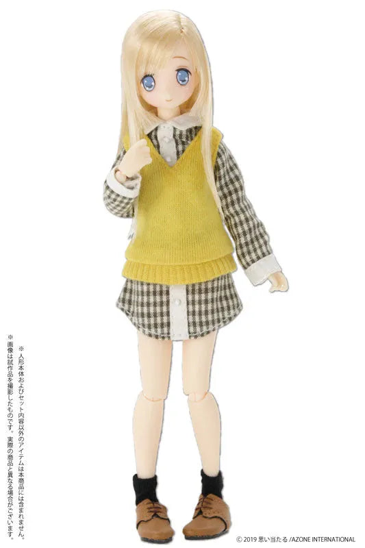 Picco Neemo Wear 1/12 One-piece Shirt Dress Set Moss Green x Mustard (DOLL ACCESSORY)ㅤ – Azone – ActionFigure Brasil