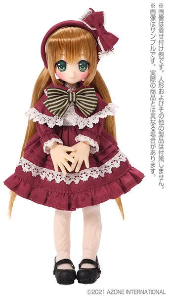 Picco Neemo Wear 1/12 Picco P Rosetta One-piece Dress set Bordeaux (DOLL ACCESSORY)ㅤ – Azone International – ActionFigureBrasil