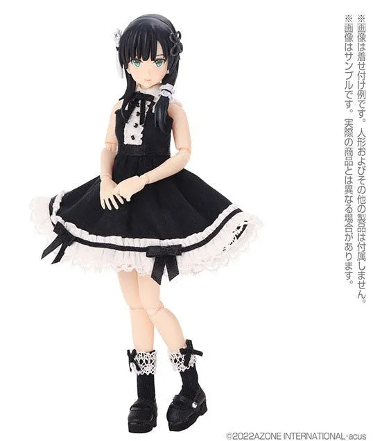 Picco Neemo Wear 1/12 Ribbon Lace Short Socks Black x Black (DOLL ACCESSORY)ㅤ – Azone International – ActionFigureBrasil