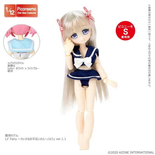 Picco Neemo Wear 1/12 Sailor Bikini Set Navy (DOLL ACCESSORY)ㅤ – Azone International – ActionFigureBrasil