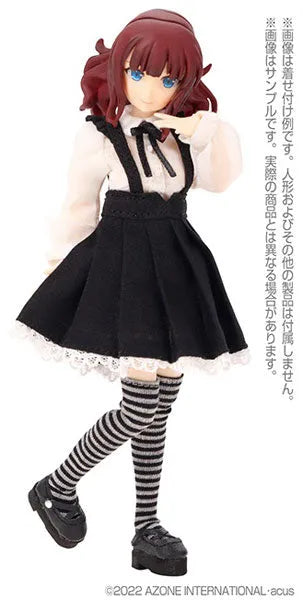 Picco Neemo Wear 1/12 Sheer Jumper Skirt set Black x White (DOLL ACCESSORY)ㅤ – Azone – ActionFigure Brasil