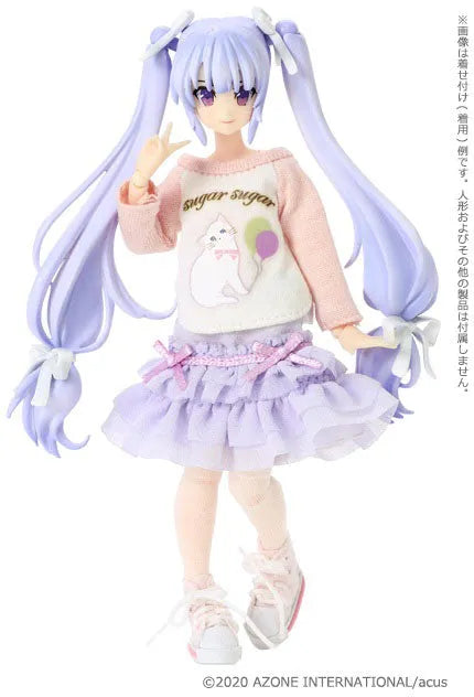 Picco Neemo Wear 1/12 Sugar Chiffon Frilly Skirt Lavender (DOLL ACCESSORY)ㅤ – Azone International – ActionFigureBrasil