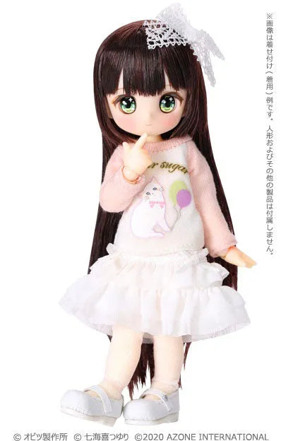 Picco Neemo Wear 1/12 Sugar Chiffon Frilly Skirt White (DOLL ACCESSORY)ㅤ – Azone – ActionFigure Brasil