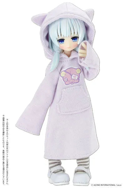 Picco Neemo Wear 1/12 Yami Kawa*Cat-eared One-piece Dress Purple (DOLL ACCESSORY)ㅤ – Azone International – ActionFigureBrasil