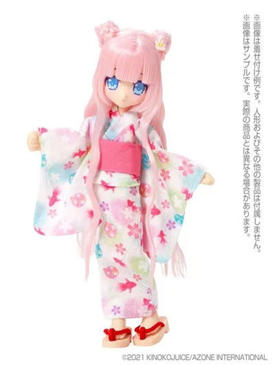 Picco Neemo Wear 1/12 Yukata set -Goldfish and Water Balloons- Moonlight White (DOLL ACCESSORY)ㅤ – Azone – ActionFigure Brasil
