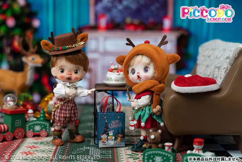 PICCODO ACTION DOLL Christmas Doll Outfit Set Ginger Cookie, Reindeer (DOLL ACCESSORY)ㅤ – Genesis – ActionFigureBrasil