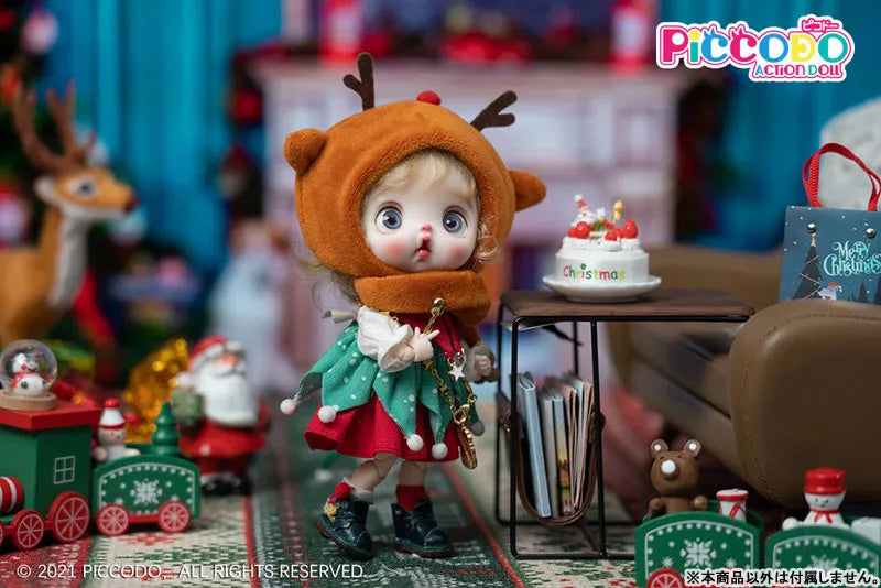PICCODO ACTION DOLL Christmas Doll Outfit Set Snow Flake, Reindeer (DOLL ACCESSORY)ㅤ – Genesis – ActionFigureBrasil