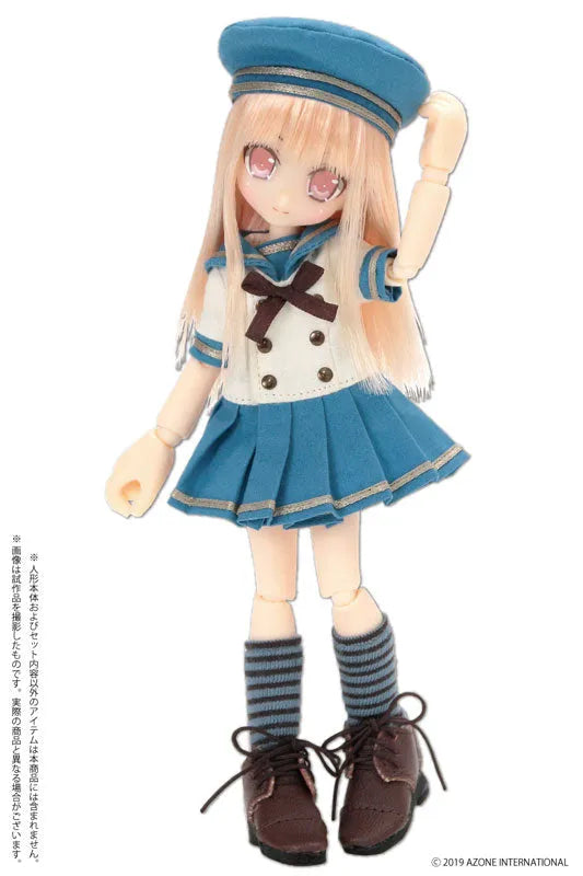 Picconeemo Costume - Doll Clothes - Gymnasium Sailor One-piece Set - 1/12 - Light Blue (Azone)ㅤ – Azone As Manufacturer – ActionFigure Brasil