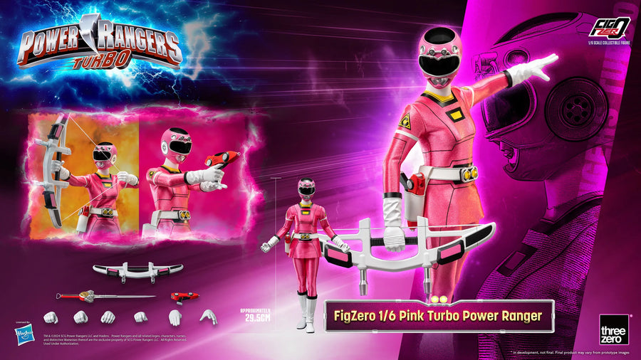 Pink Turbo Power Ranger – Threezero – ActionFigure Brasil