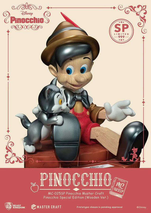 Pinocchio Special Edition (Wooden Version) - LIMITED EDITION: 999 – Beast Kingdom – ActionFigure Brasil
