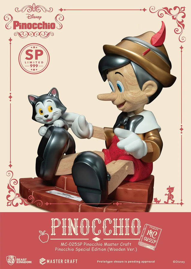 Pinocchio Special Edition (Wooden Version) - LIMITED EDITION: 999 – Beast Kingdom – ActionFigure Brasil