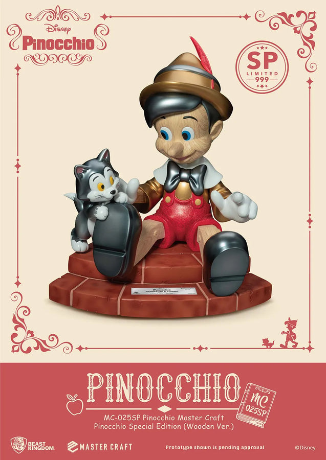 Pinocchio Special Edition (Wooden Version) - LIMITED EDITION: 999 – Beast Kingdom – ActionFigure Brasil